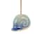 23&#x22; Blue Ceramic Light House Ombre Windchime with Shell &#x26; Starfish Accents